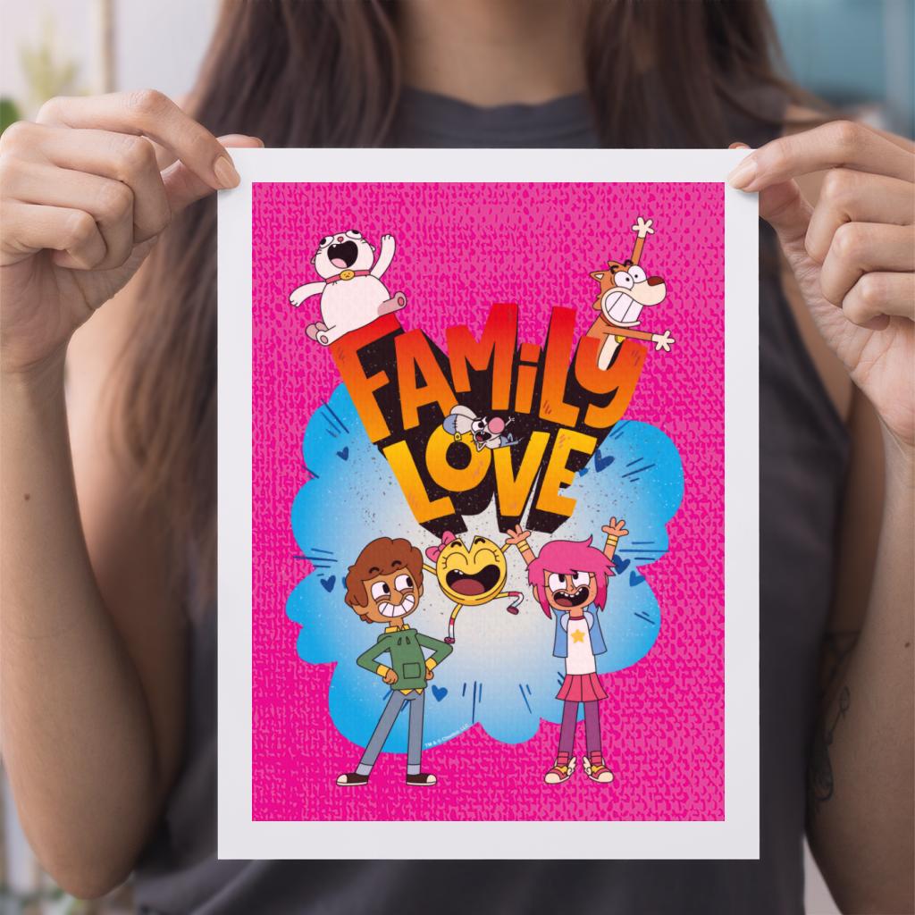 Family Love Forever A4 Print