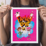 Load image into Gallery viewer, Family Love Forever A4 Print
