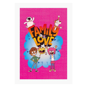 Family Love Forever A4 Print