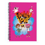 Load image into Gallery viewer, Family Love Forever Spiral Notebook
