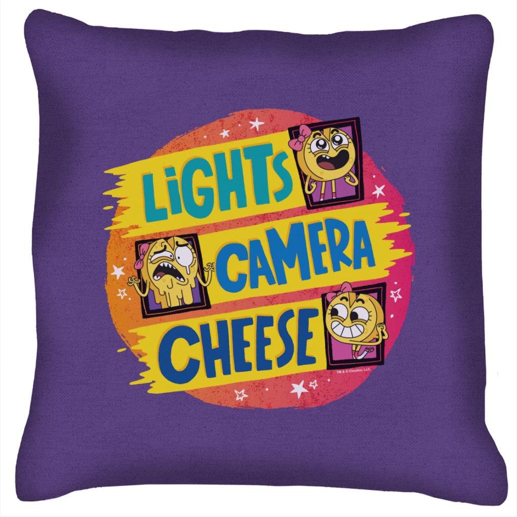 Lights Camera Cheese Cushion