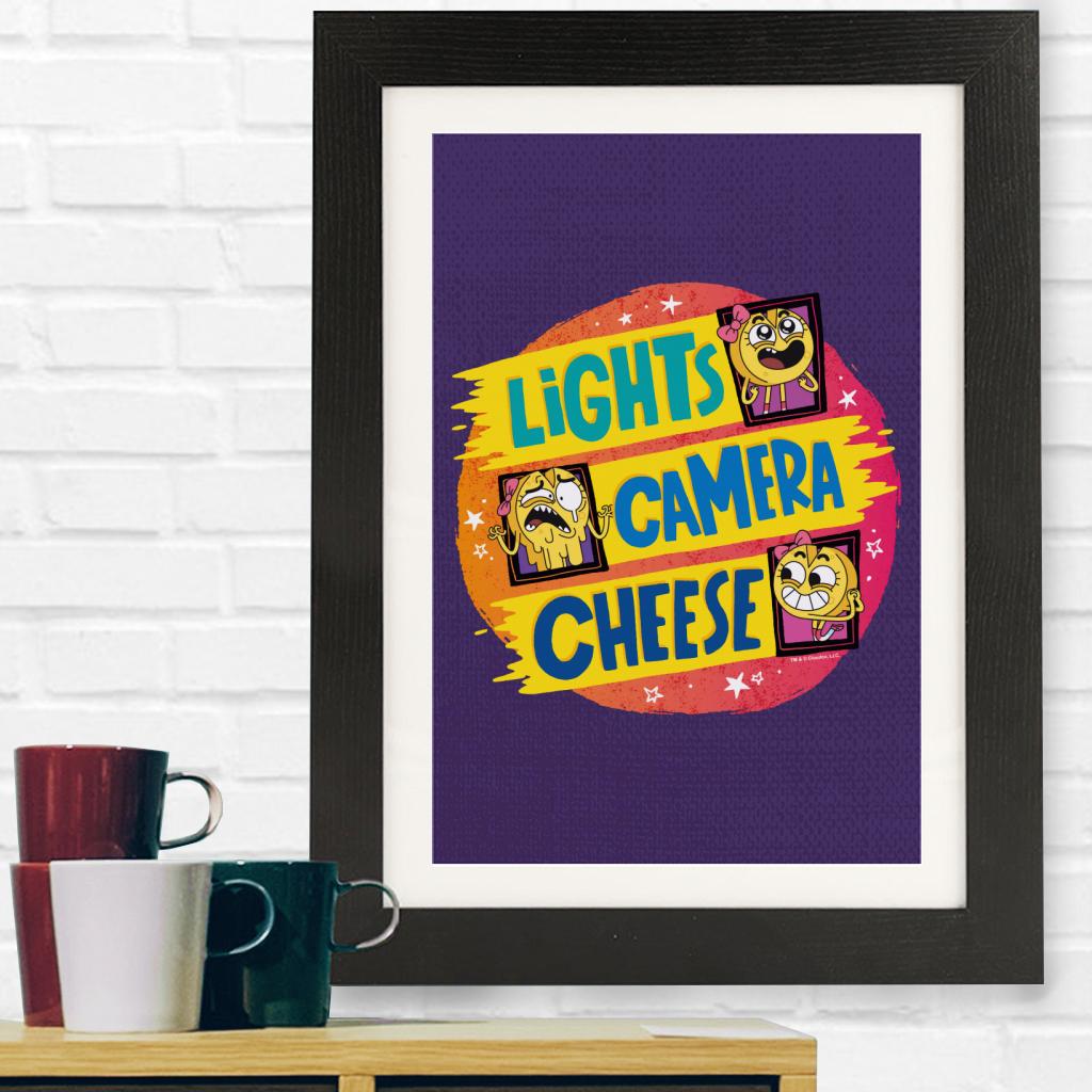 Lights Camera Cheese Framed Print