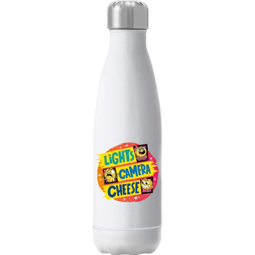 Lights Camera Cheese Insulated Stainless Steel Water Bottle