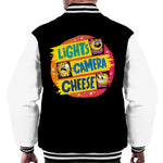 Load image into Gallery viewer, Lights Camera Cheese Men&#39;s Varsity Jacket
