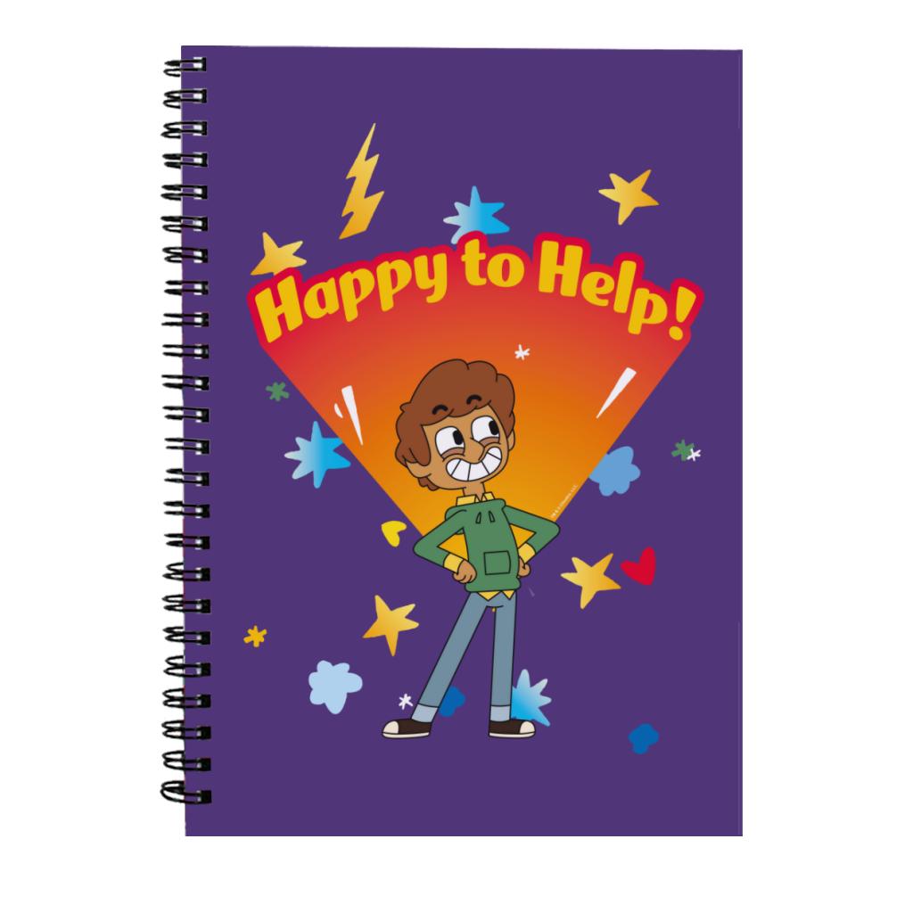 Happy To Help Spiral Notebook