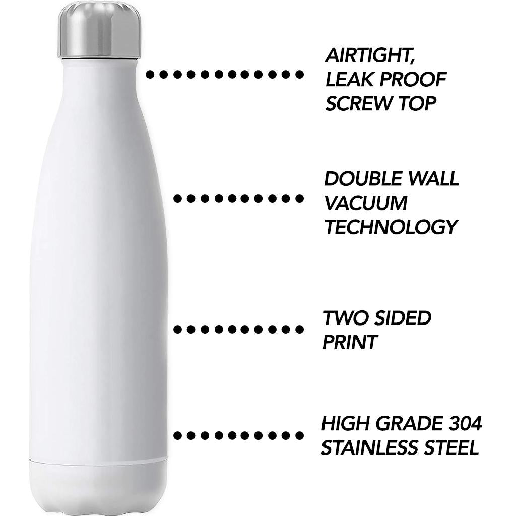 Boy Happy To Help Insulated Stainless Steel Water Bottle
