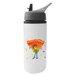 Load image into Gallery viewer, Boy Happy To Help Aluminium Water Bottle With Straw
