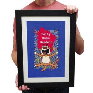 Belly Rubs Needed Framed Print