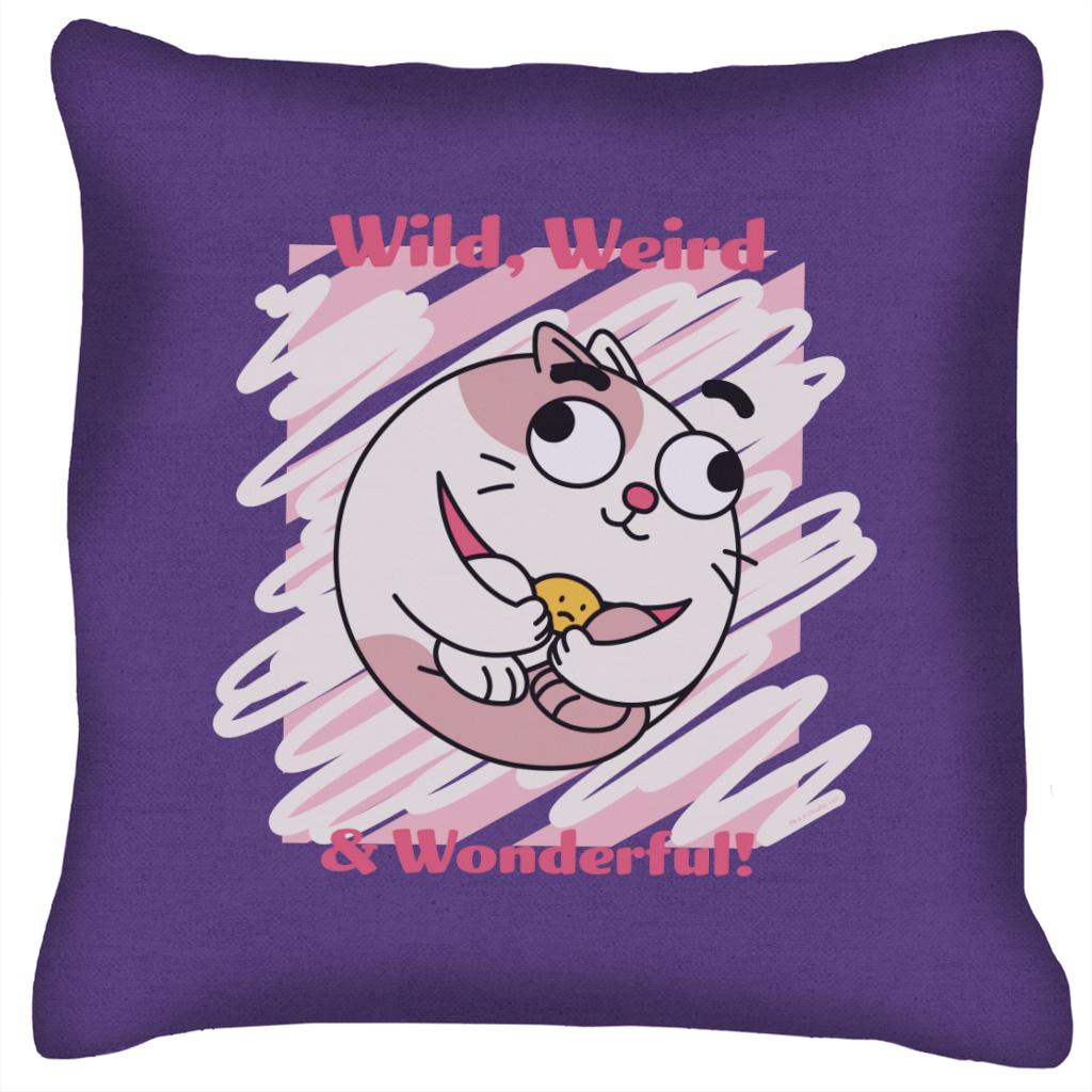 Cat Wild Weird Wonderful Cushion