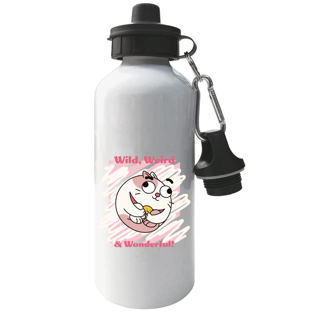 Cat Wild Weird Wonderful Aluminium Sports Water Bottle