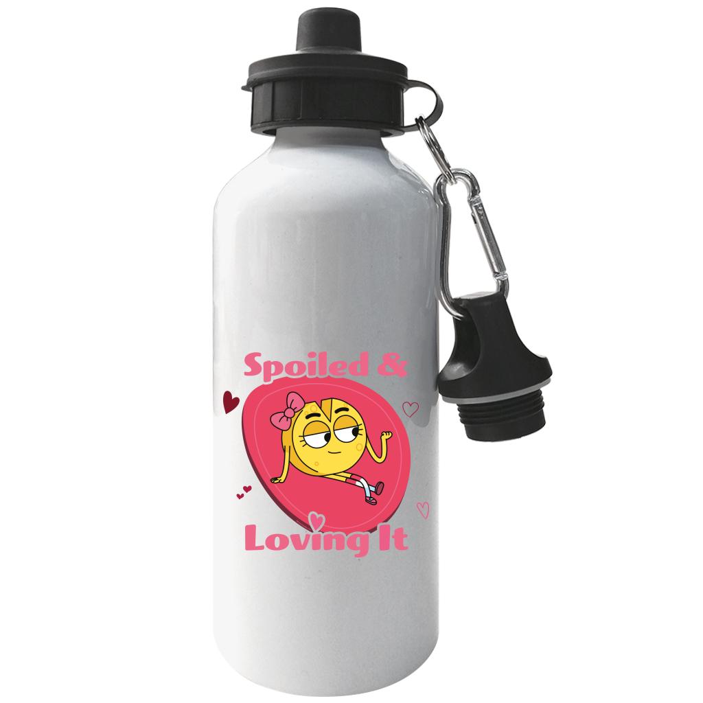 Love Heart Spoiled And Loving It Aluminium Sports Water Bottle